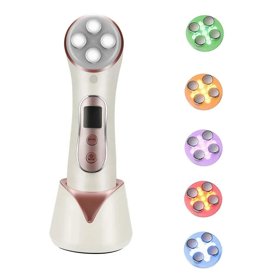 

Professional 5 in 1 LED Facial Liftings Skin Rejuvenations Tightenings Device Machine EMS Mesotherapys Massager