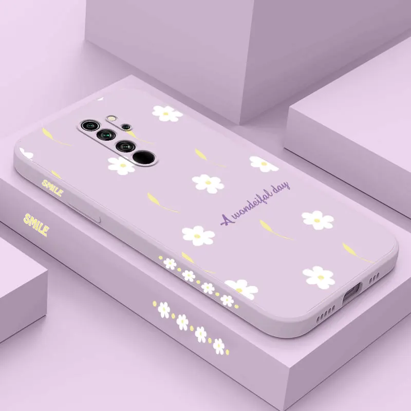 Scattered Daisies Silicone Phone Case For Xiaomi Redmi Note 8Pro 8 9T 7Pro 9 9S 9Pro 11S 10 10S 12Pro 10Pro 11 12S 11Pro Cover