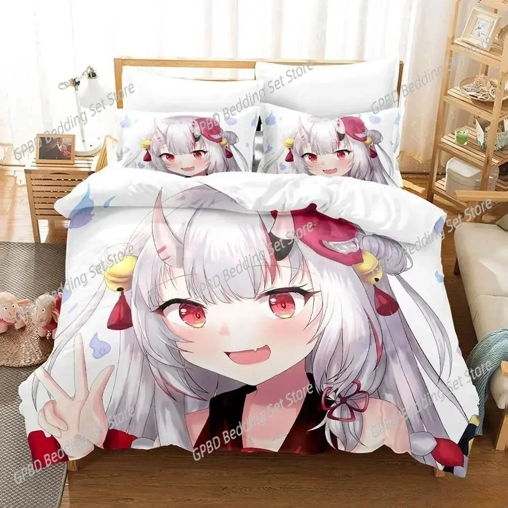 Luxury  New Kawaii Nakiri Ayame Comfortable Duvet Quilt Cover Pillowcase Bedding Set Children Bedroom Decoration Home Textile