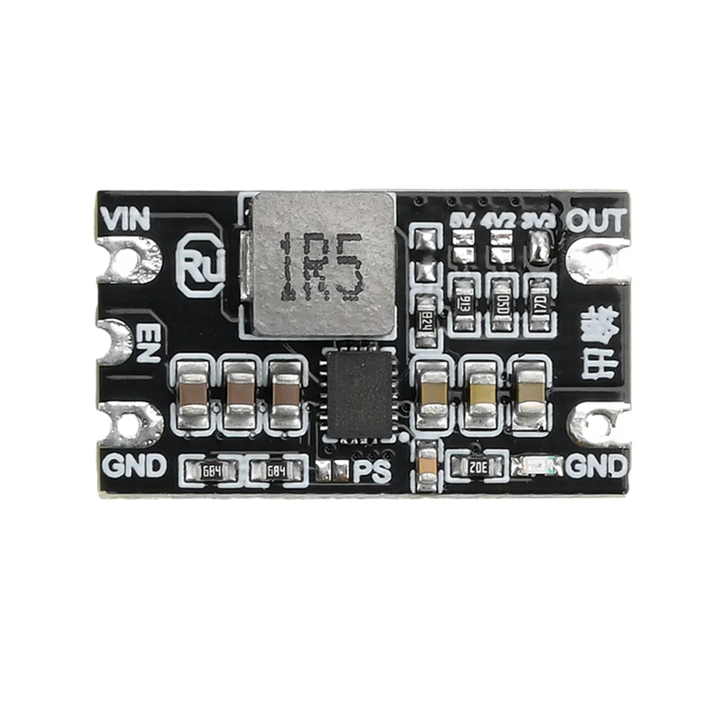 DC-DC Buck Boost Module 1.8-5.5V to 3.3V 4.2V 5V 3A Adjustable Output Low Ripple Step-up/down Module