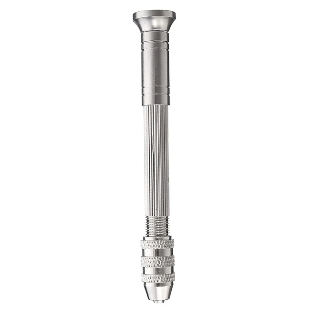 

DIY Woodworking Drilling Rotary Tools Manual Aluminum Alloy Micro Hand Drill Non-slip Handle with 10pcs Drill Bits Drill auger