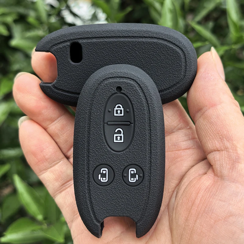 4 Buttons Car Key Case Cover Shell for Suzuki Wagon R Every Hustler Palette Solio Alto Lapin Spacia Accessories Fob Protector