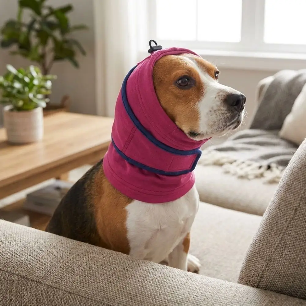 Anti-scare Dog Calming Earmuffs Adjustable Warm Noise Cancelling Ear Muffs Windproof Soft Elastic Dog Ear Covers Outdoor Travel
