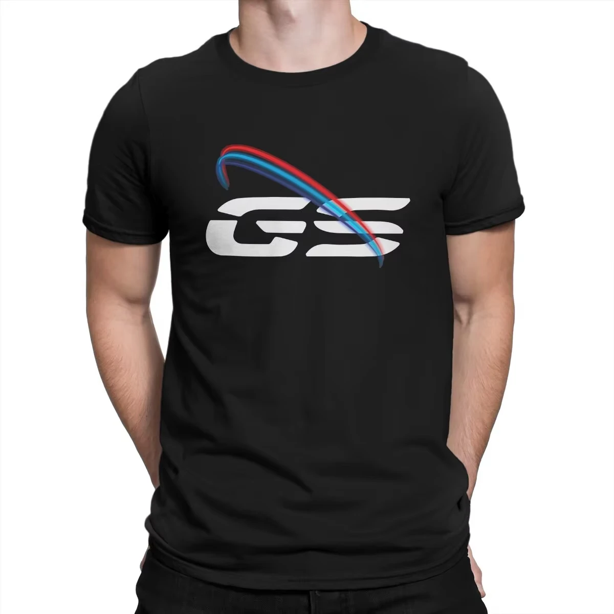 GS LIGHT Man's T Shirt GS Grunge Motorcycle BRUSHES O Neck Short Sleeve 100% Cotton Top Quality Birthday Gifts Men Tees Clothing image 3
