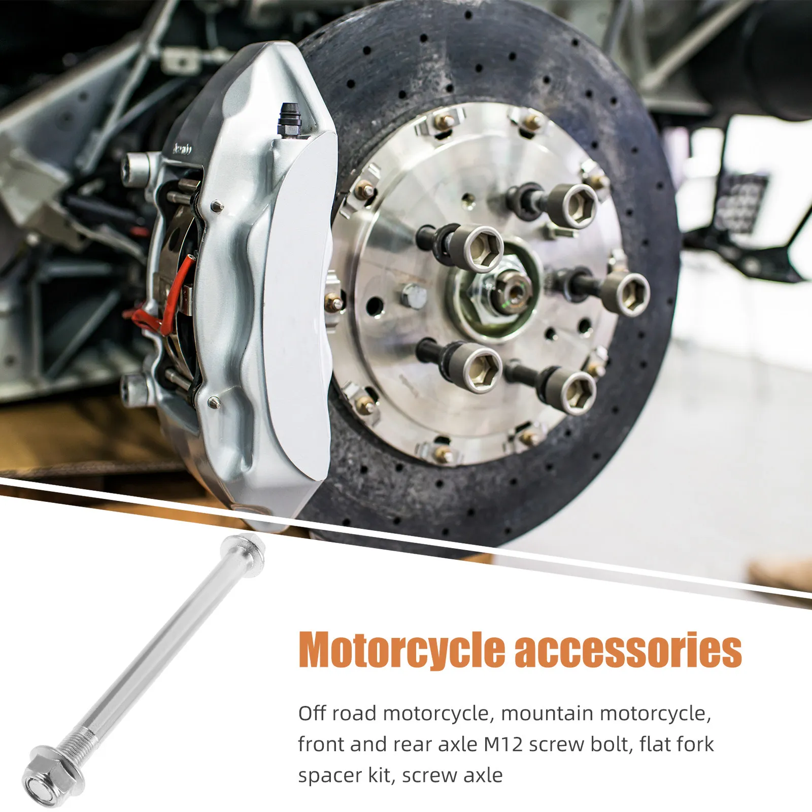

Precision Metal Bike Rear Wheel Axle Bolts Motorcycle Wheel Part Replacement for Atv Scooter Dirt Bikes Metal Bike Axle