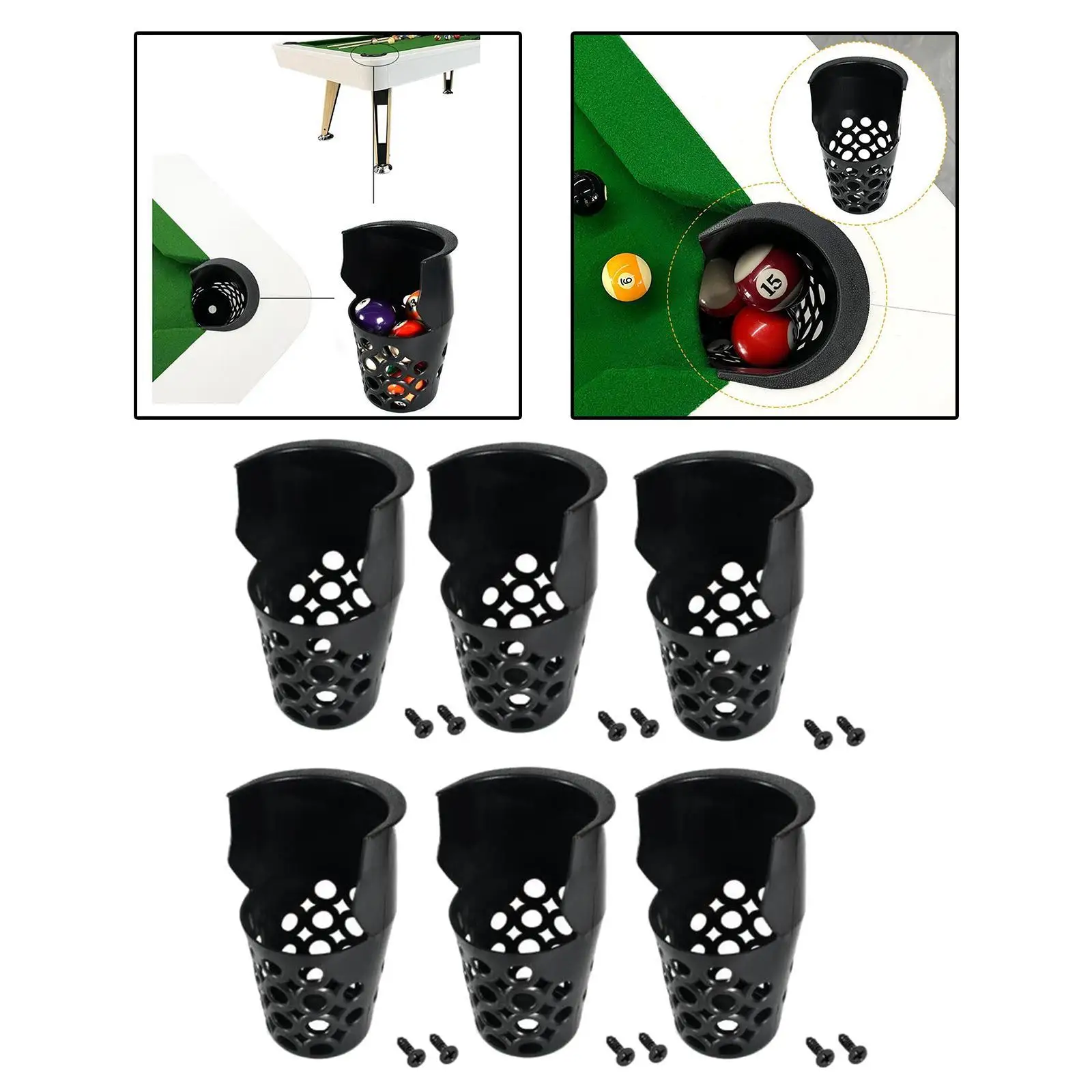 

6-компонентные карманы для бильярдного стола, карманы для бильярда, замена принадлежностей для бильярда