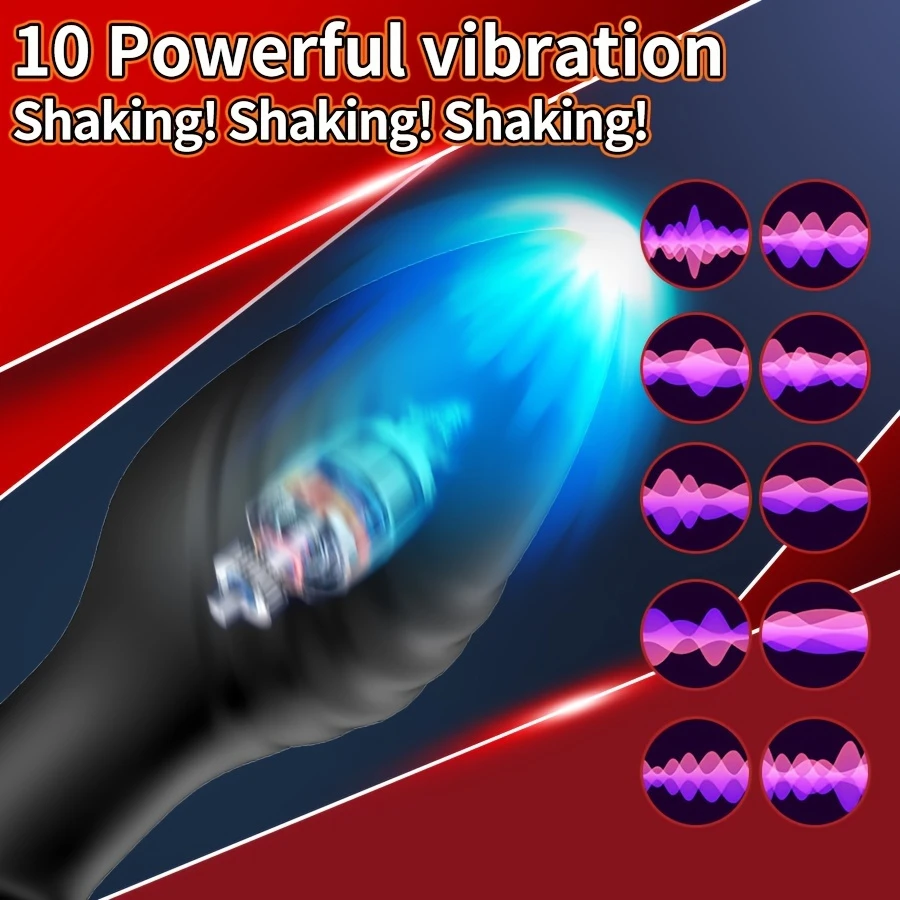 360 °   الدورية APP التحكم اللاسلكي الشرج هزاز بعقب المكونات الرجال جهاز تدليك للبروستاتا محفز الاستمناء الكبار الجنس لعب مثلي الجنس 18 +