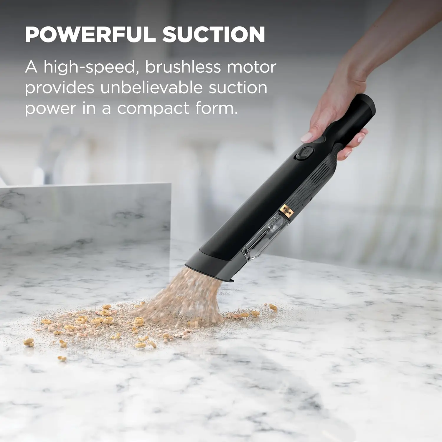 Ultra-Lightweight Cordless Hand Vacuum, 1.4 lbs, Powerful Suction for Pet Hair & Car, with Charging Dock & Crevice Tool view 4