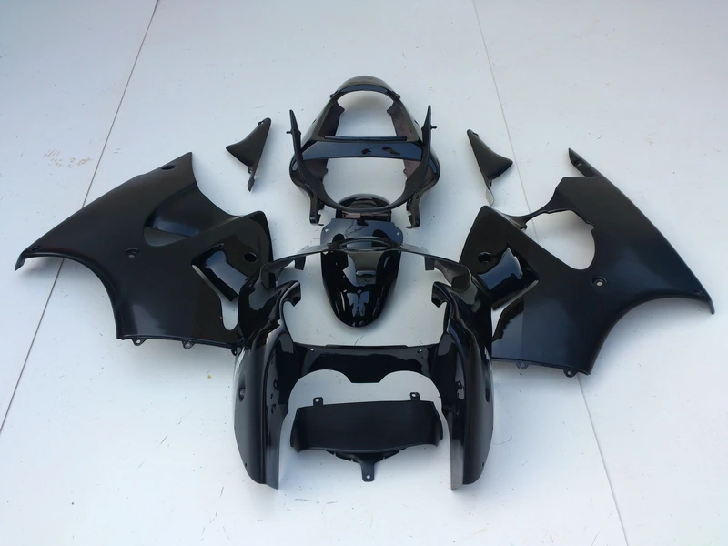 

Новая форма, высококачественный комплект обтекателей для Kawasaki ZX 6R 2000 2001 2002 ZX6R 00 01 02, все глянцевые черные обтекатели из АБС-пластика, комплект AA20