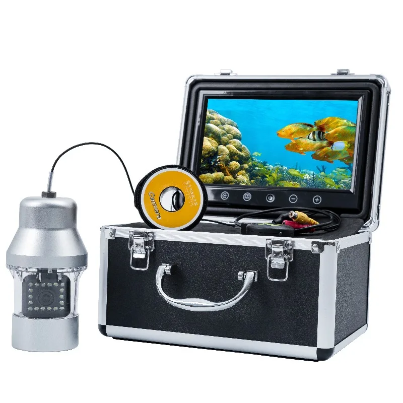 15M cable underwater fishing camera, 9 inch touch screen monitor underwater 360 degree rotating camera, high definition 1000TVL