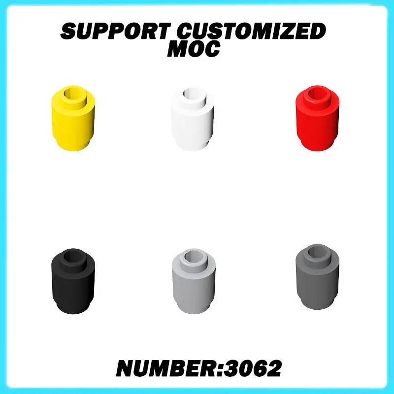

3062 50g MOC Parts Brick Round 1 x 1 Open Stud Compatible Bricks DIY Assmble Building Blocks Brain Toy Gift Particle Kid