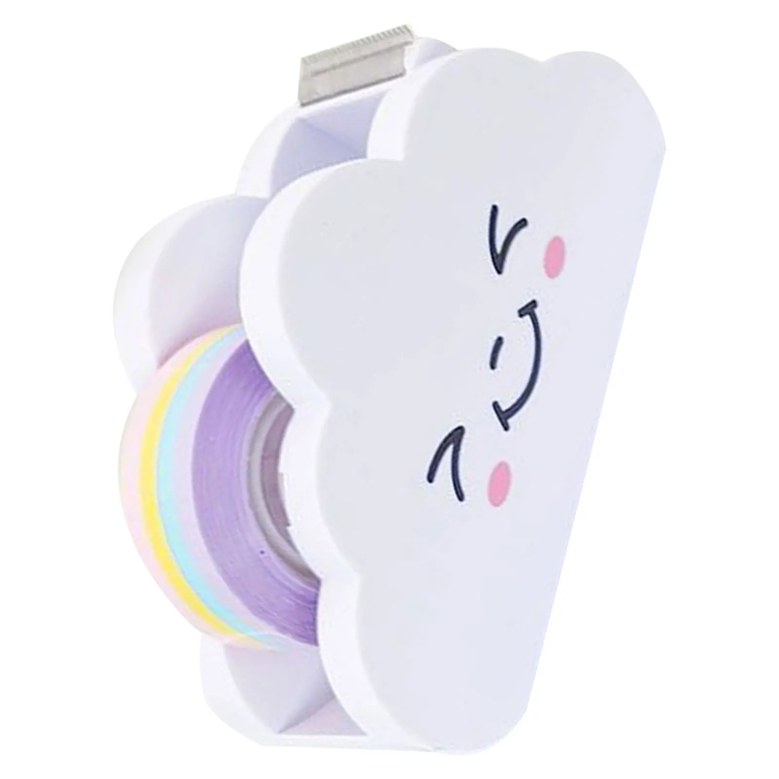 ROMISBABA Ergonomic Tape Dispenser Rainbow Cutter Compact Adhesive Tape Dispenser for Home Office Portable