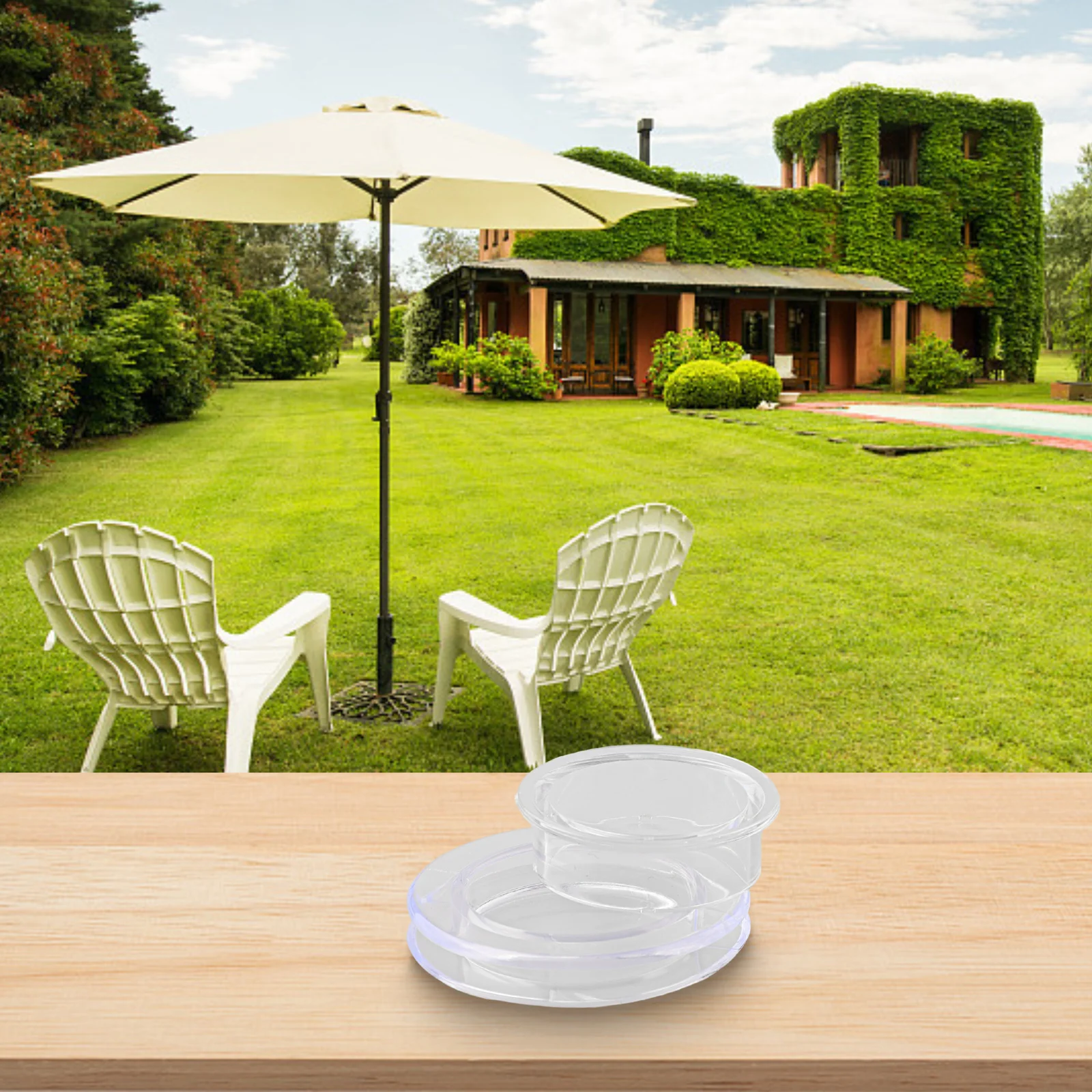 Umbrella Hole Cap for Ring Cover Set Flexible Silicone Design for Patio Tables Protects Table and Stabilizes Umbrella
