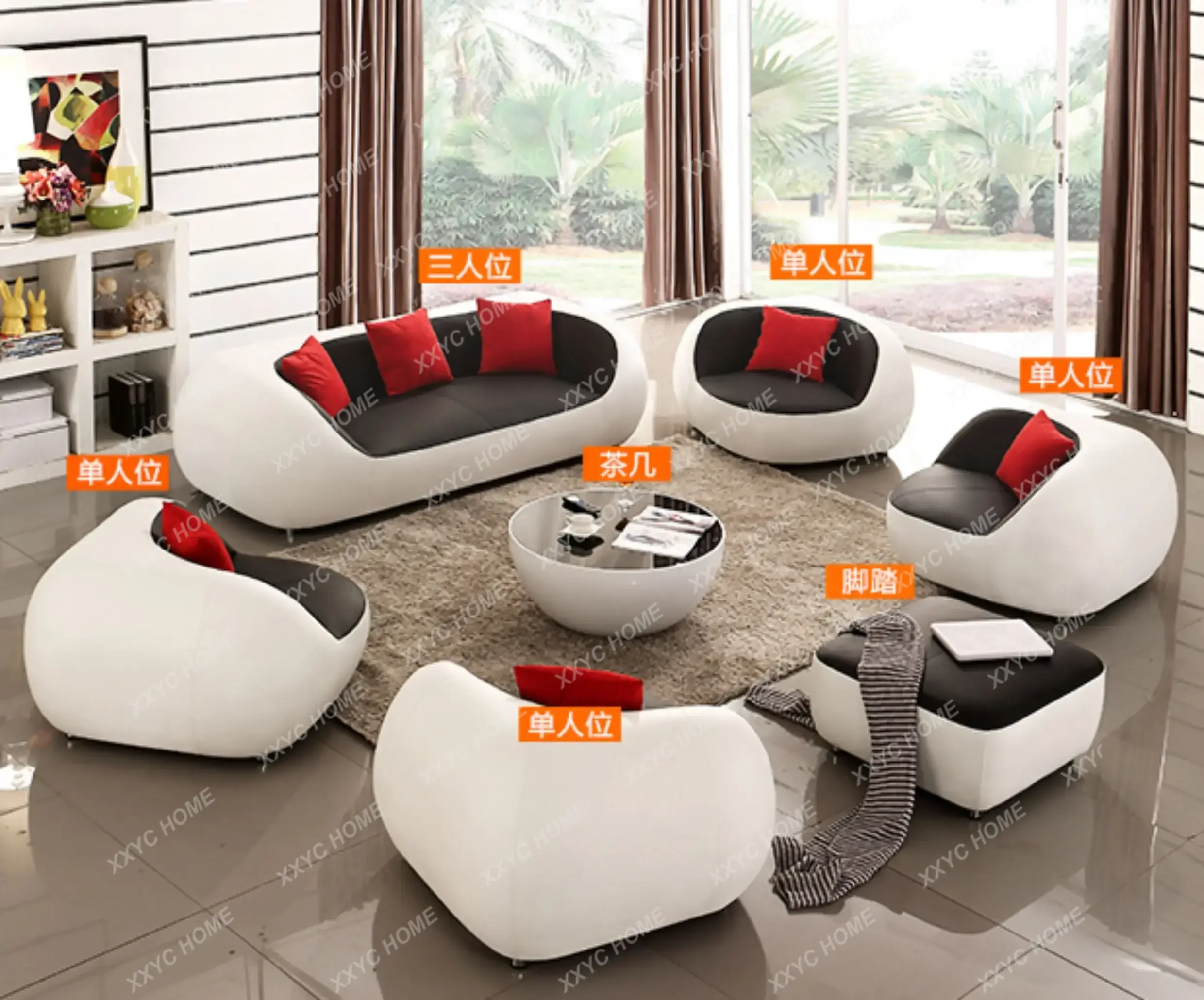Living Room Sofas Luxury Designer Modern Aesthetic Living Room Sofas Universal Muebles Space Saving Furniture
