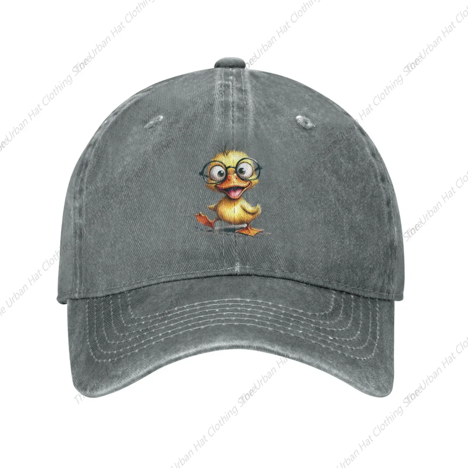 Funny Cute Duck Lovers Print Baseball Ball Cap for Men Women Adjustable Cartoon Animal Cowboy Sun Hat Trucker Hats Gifts