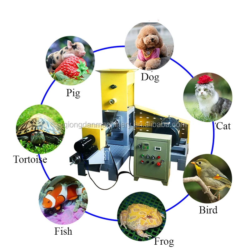 Machine de fabrication d'aliments flottants pour animaux de compagnie, extrudeuse à double vis, fabrication d'aliments pour poissons, fabrication de granulés pour chats, équipement de traitement, prix de vente