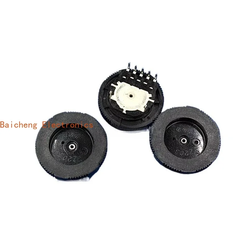 10PCS 203 18 * 2.8 gear dial turntable potentiometer volume adjustment rotary switch 5-pin dual connection