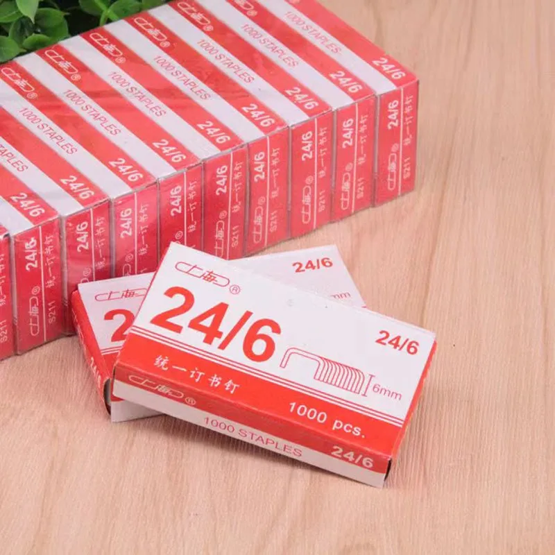 Staples, Standard 1/4 Inch Length , 24/6, Jam Free Chisel Point Design, 1 Boxes Of 1,000 Staples,Fits Standard Staplers