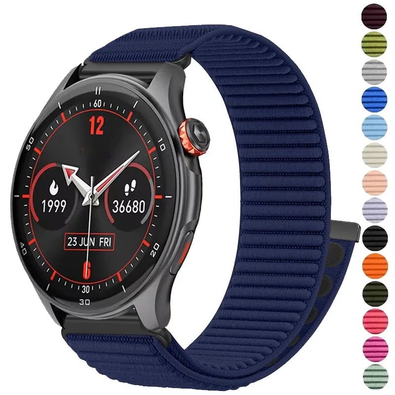 22mm Nylon Loop Watch Strap For IGPSPORT LW10 Correa Breathable Bracelet Band For iGPSPORT VeRun Smartwatch Correa Wristband