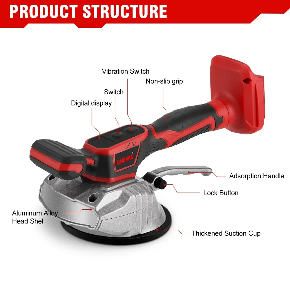 200 كجم 8 التروس آلة بلاط البلاط الكهربائية بلاط أرضيات الحائط وضع تهتز أداة بلاط رصف جهاز لبطارية ماكيتا 18 فولت