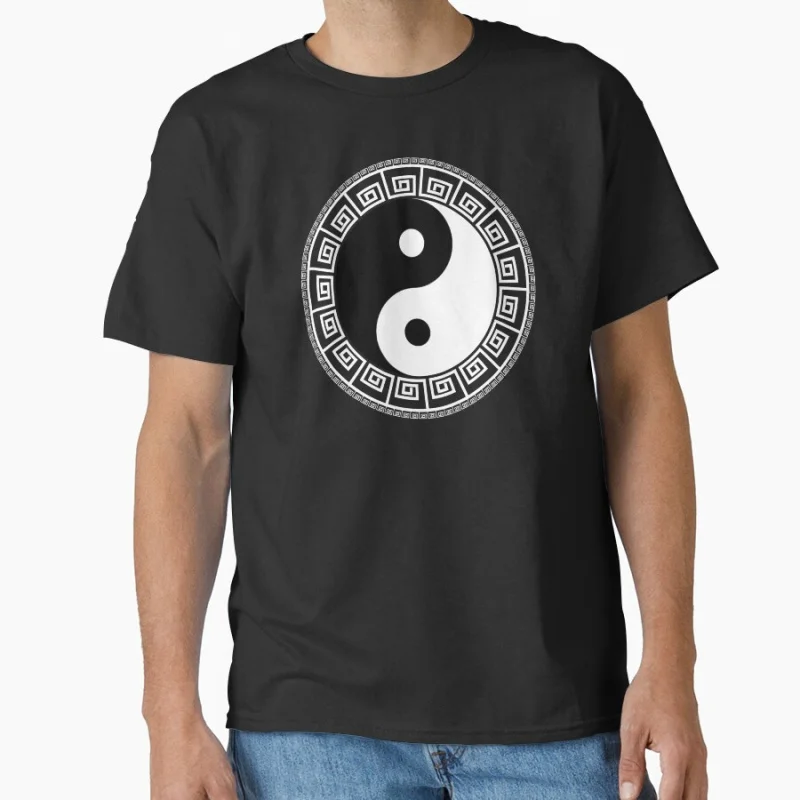 

Funny Greek Key Ying Yang Feng Shui Yin Yang minnesnowta showing consistency wholesom gift T-shirt for men large size Tops S-6XL