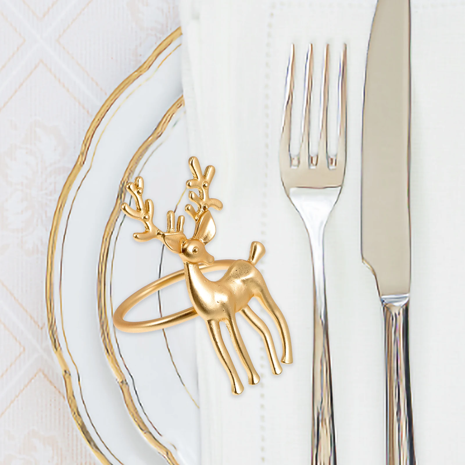 

Elegant Metal Napkin Premium Decorative Napkin Buckles Creative Dining Accessories Stylish Table Holders