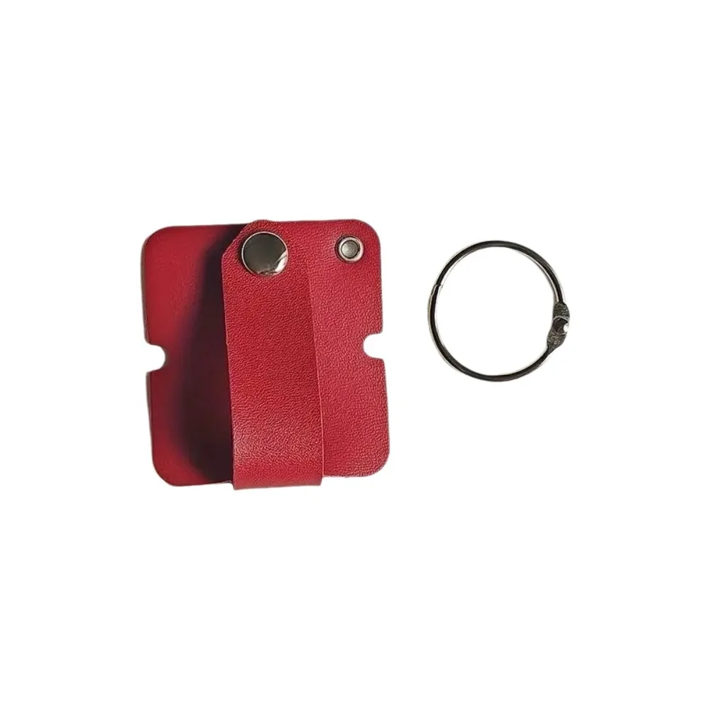 Cable Strap Leather Cable Clip Leather Buckle Compact Headphone Cable Winder Reusable PU Leather Cable Wrap Organizer