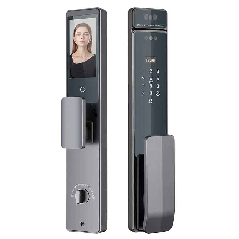 

Wholesale Price Keyless Door Lock Smart Tuya WIFI APP Aluminum Handle Card Password Smartphone Access Cloud Memory Card