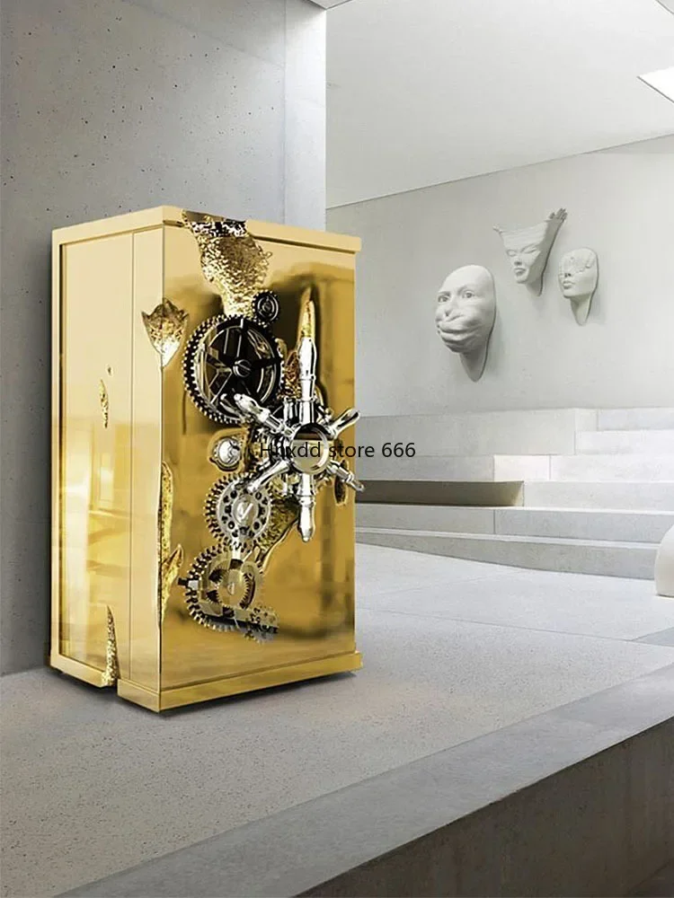 Household high-end art anti-theft stainless steel safe