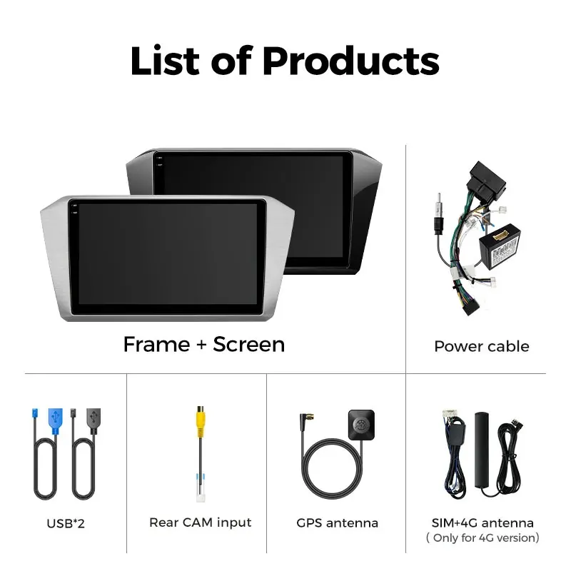 Android 16 Car radio For Volkswagen VW Passat B8 CC GTE 2017- 2021 Carplay Android auto Qualcomm Car stereo Multimedia player BT