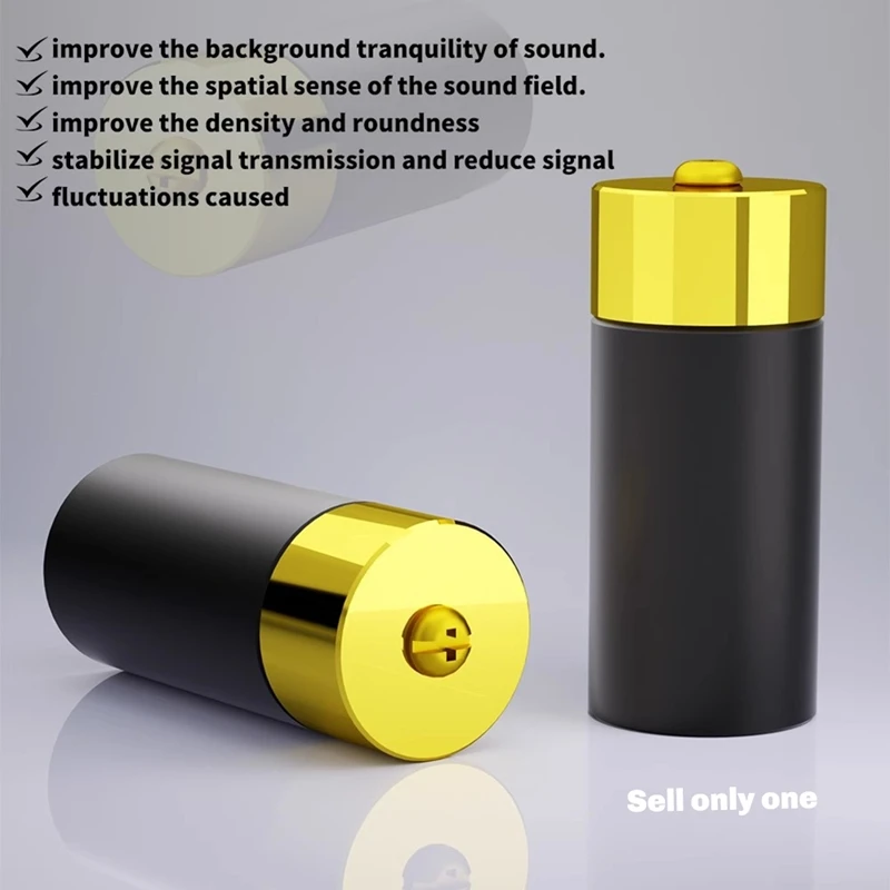 Ground Loop Noise Isolator GND Anti-Interference Electronic Black Cave Speaker Grounding Wire Power Purifier 15CM B-A13G