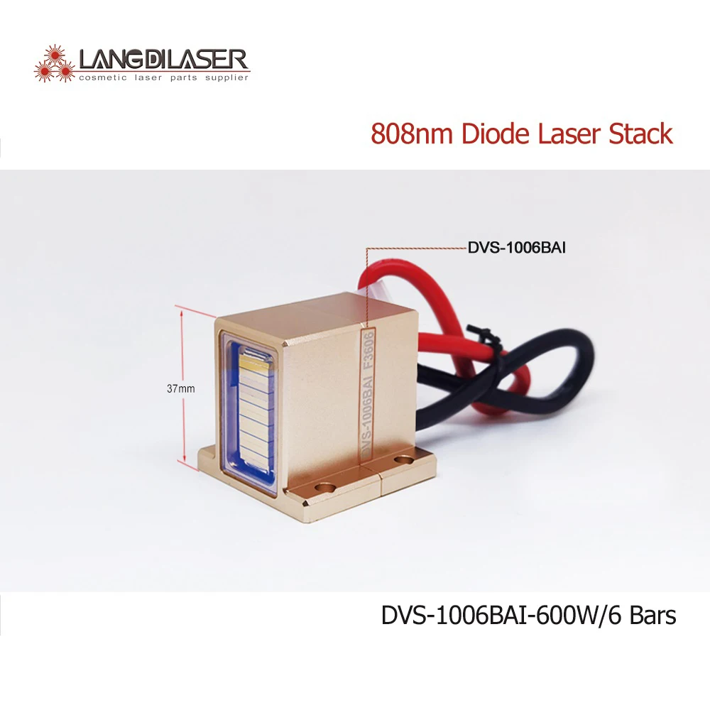 

DVS-1006BAI As 600W / 808nm Diode Laser Stack / Each Import Bar Power : 100W / Total 6 Bars / Warranty 10 Millions