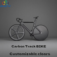 700C Fixed Gear Bike Single Speed Road Bicycle Frame Carbon Wheel for TT/time Trial/triathlon aero Race Bicycle
