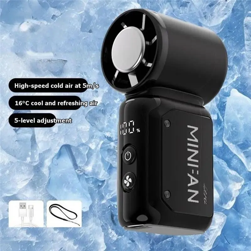 TFORU-Mini Handheld Fan Portable Handheld Small Fan USB Charging Portable Pocket Fan For Outdoor Travel Travel Accessories