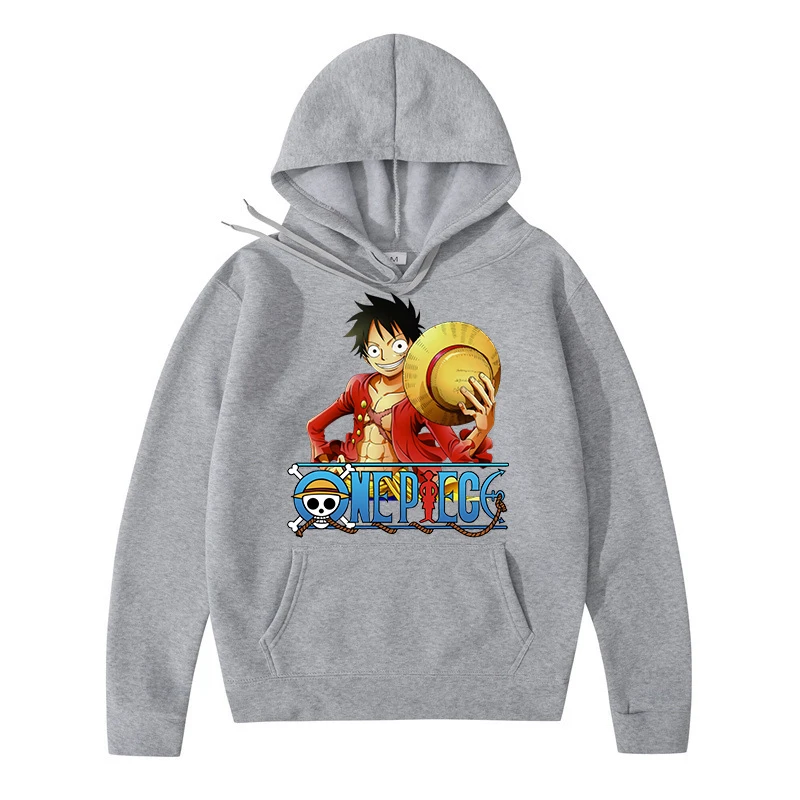 Fashion Children One Piece Hoodies Sweatshirt Boys Girls Cartoon Luffy Hooded Pullover Kids Autumn Clothes One Piece Hoodie Tops