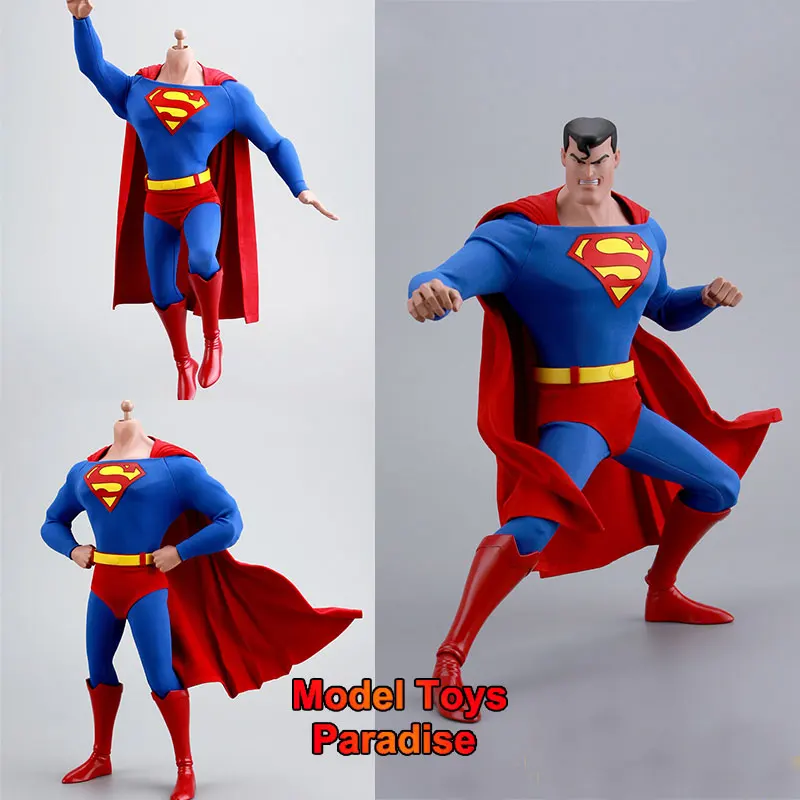 SHERO TOYS P01/P02 1/6 Soldier Anime Superman Hero Head Sculpt Body Doll Accessories Package Fit 12inch Action Figure Model