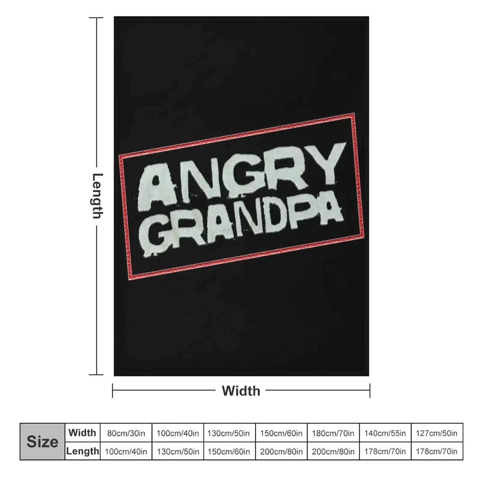Angry Grandpa Throw Blanket Thermal Hairys Thins Thin Blankets