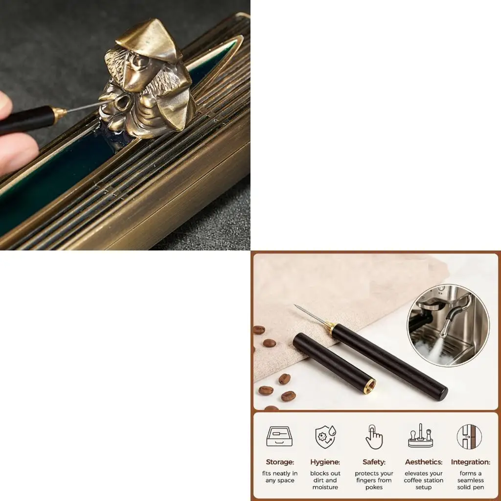 F92F Espresso Nozzle Needle with Cap Espresso Tool for Milk Frother Cleaning Tasks