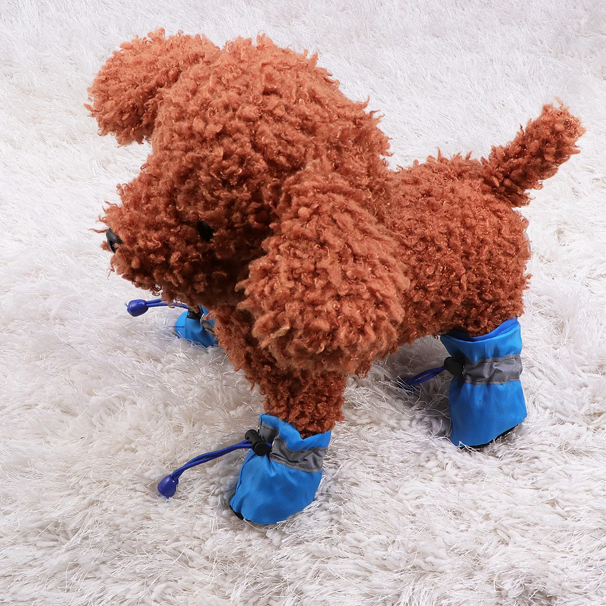 

4pcs Dog Shoes Pet Footwear Anti slip Durable Cold Weather Snow Grounds Booties Socks Outdoor Protect Paws Glass Stones