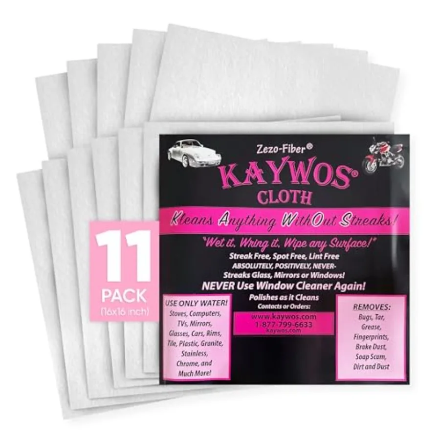 

Microfiber Cleaning Cloths - Highly Absorbent Premium Towels for Cars, Kitchen, Glass, and Automotive Surfaces Soft Lint-Free R