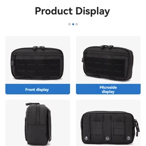 EDC Molle حقيبة تكتيكية حزمة الخصر المدمجة الحقائب المنفعة حقيبة حزام الحقائب الطبية حالة الهاتف اكسسوارات الصيد أعلى 10 غطاء مبيعات مع القضيب - No8