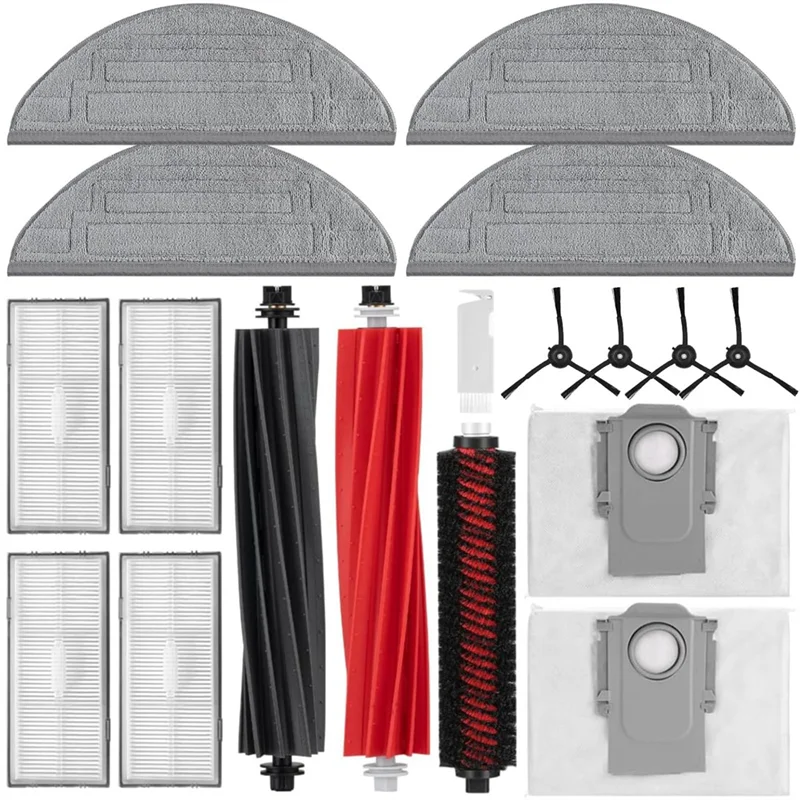 A005-untuk Roborock S8 Pro Ultra Robot Penyedot Debu Sikat Sisi Utama Filter HEPA Aksesori Tas Debu Kain Pel