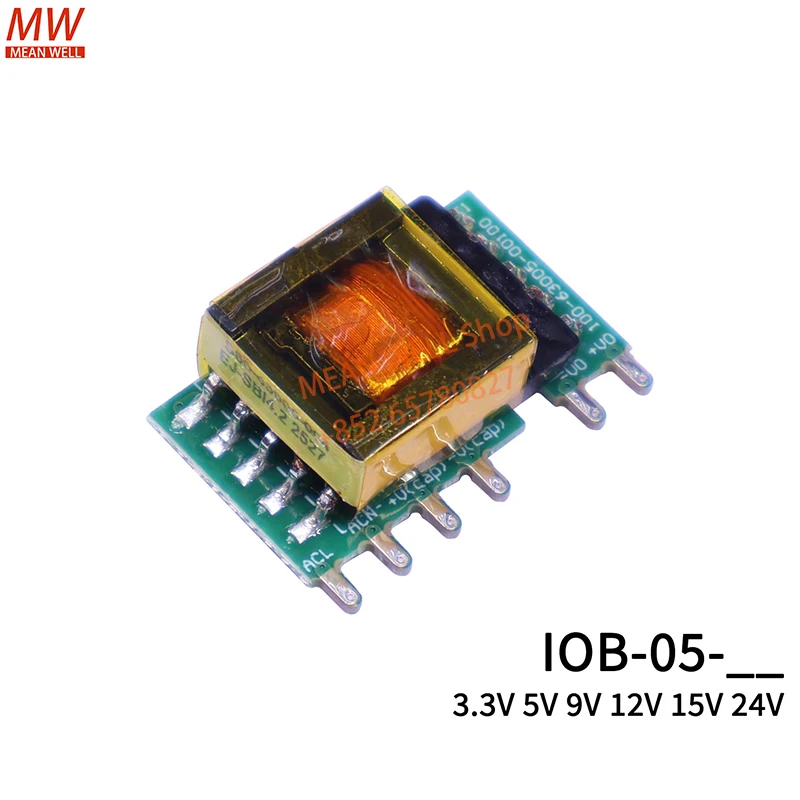 Original MEAN WELL 5Industrial On Board TypeW  AC-DC  Power Module IOB-05-03 IOB-05-05 IOB-05-09 IOB-05-12 IOB-05-15 IOB-05-24