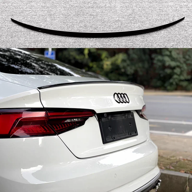 For Audi A5 S5 2017-2023 Car Rear Trunk Spoiler High Quality ABS Material Primer Color Car Tail Wing Decoration