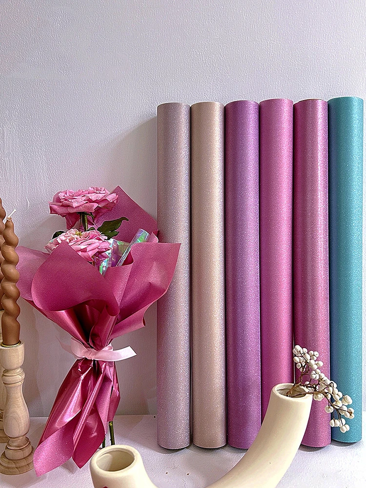 Korean Packaging Film for Flowers, Premium Waterproof Floral Wrapping Paper, Flower Shop Flower Packaging Materials