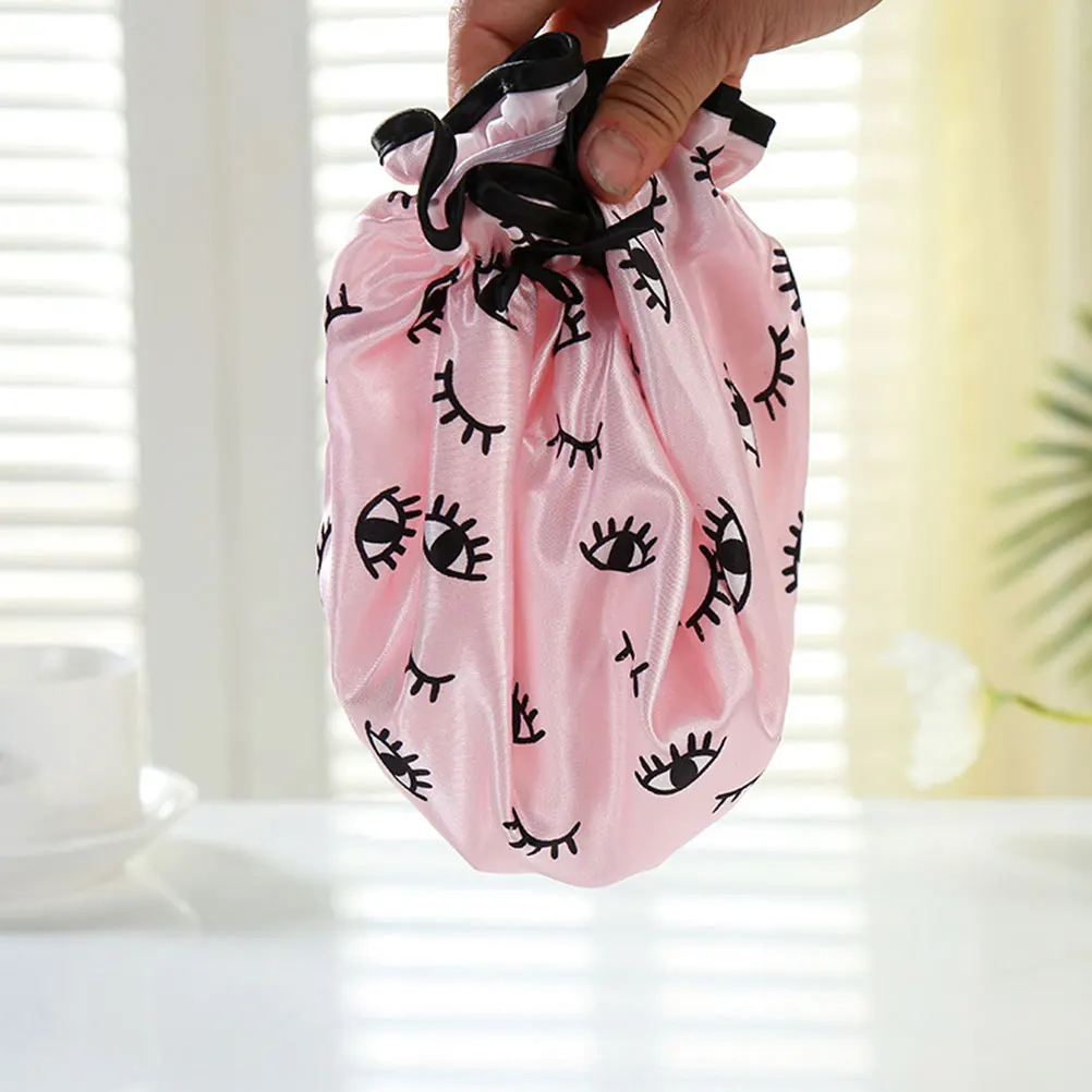 

2Pcs ShowerCap BathingHat Waterproof SilkSleepBonnet HairCareHats WomenNightcaps HomeSleeping Durability Stylish