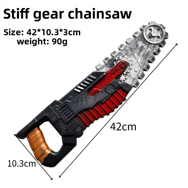 48cm/18.9in zumbi motosserra machado faca pu cosplay modelo adereços anime periféricos fontes de festa de halloween brinquedos colecionáveis ao ar livre