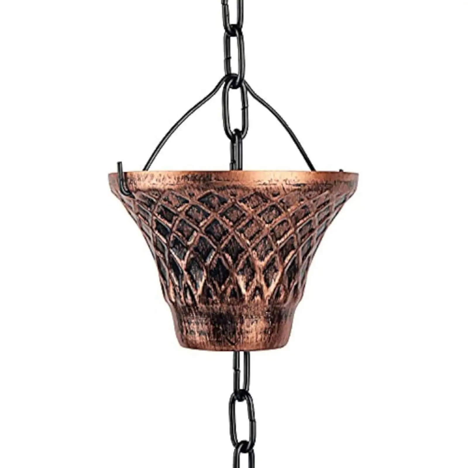 Rain Chain for Gutter Replace Gutter Downspout Decorative Metal Sheds Patio Awnings Home Rain Catcher System 110.24 inch Long