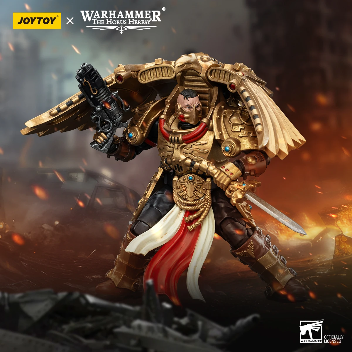 

JOYTOY Warhammer "The Horus Heresy" Legio Custodes Custodian Venatari Squad Venatari With Kenetic Destroyer 1 Action Figures