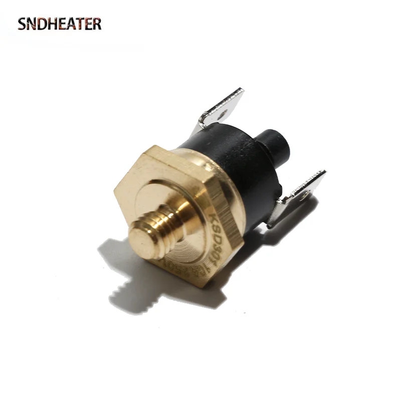 SNDHEATER M8 filetage KSD301 contrôle de température 50C 60C 80C 100C 120C 150C remplacement de Thermostat à pied courbé pour Machine à café